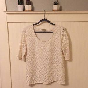 Off-white lacy shirt